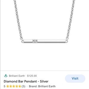 Brilliant Earth Diamond Bar Pendant